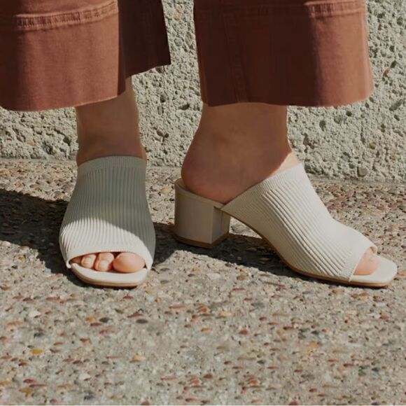 New Everlane The Glove Mule in ReKnit in Bone Size 10 - Picture 2 of 12